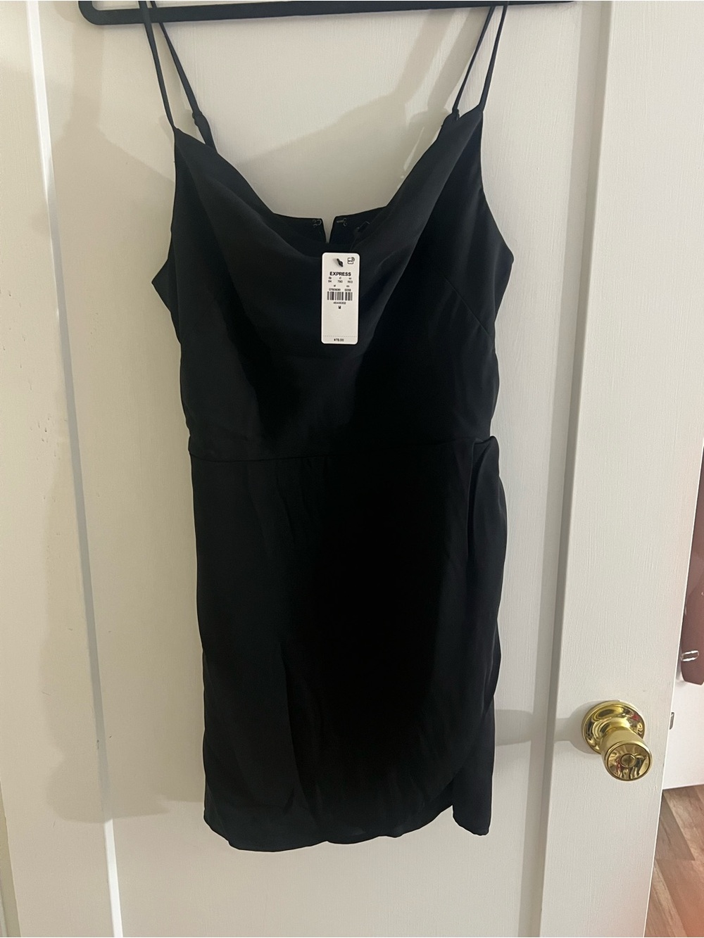 Express Black Spaghetti Strap Mini Dress/Romper